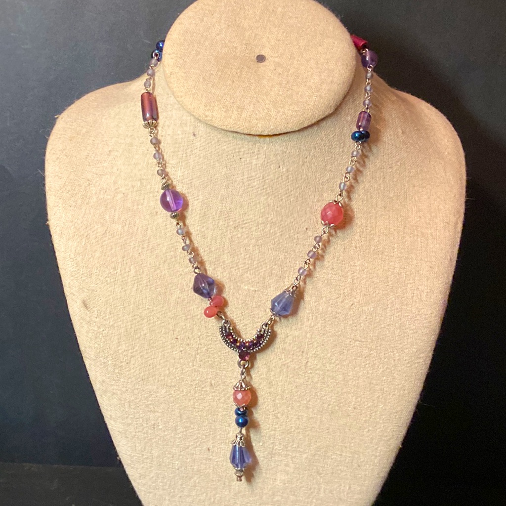 Treska Bohemian Chain Beaded Necklace 28$